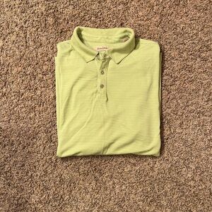 Tommy Bahama Mens Green Ribbed Polo Sz XL